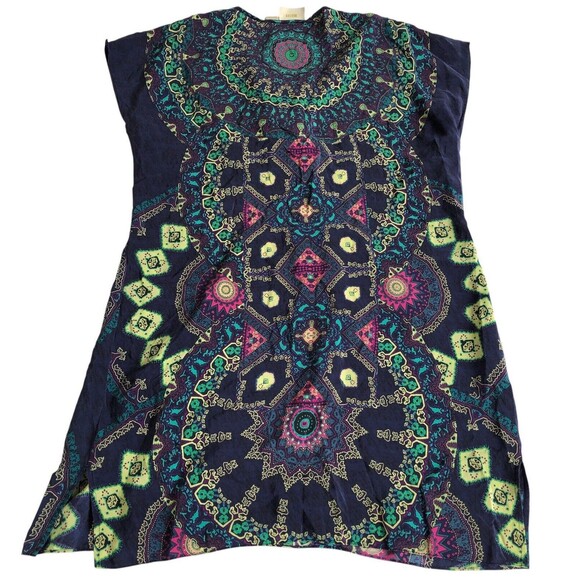 Anthropologie Maeve Medallion Silk Dress size Medium - Picture 6 of 10